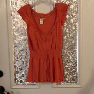 Nanette lepore top, size medium, coral